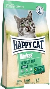 Лакомство для кошек Happy Cat Minkas Perfect Mix с птицей, ягненком и рыбой 1.5 кг