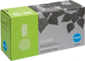 Тонер-картридж CACTUS CS-CE400X (аналог HP 507X (CE400X))