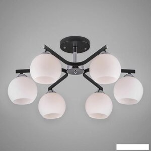 Люстра средней высоты Евросвет Blasco 30145/6 хром/венге