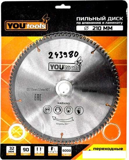 Пильный диск Yourtools Z90 210/32мм от компании Интернет-магазин marchenko - фото 1