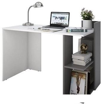 Письменный стол Domus СП017 (правый, белый/серый) от компании Интернет-магазин marchenko - фото 1