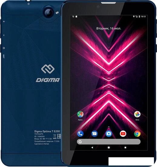 Планшет Digma Optima 7 E200 3G (синий) от компании Интернет-магазин marchenko - фото 1