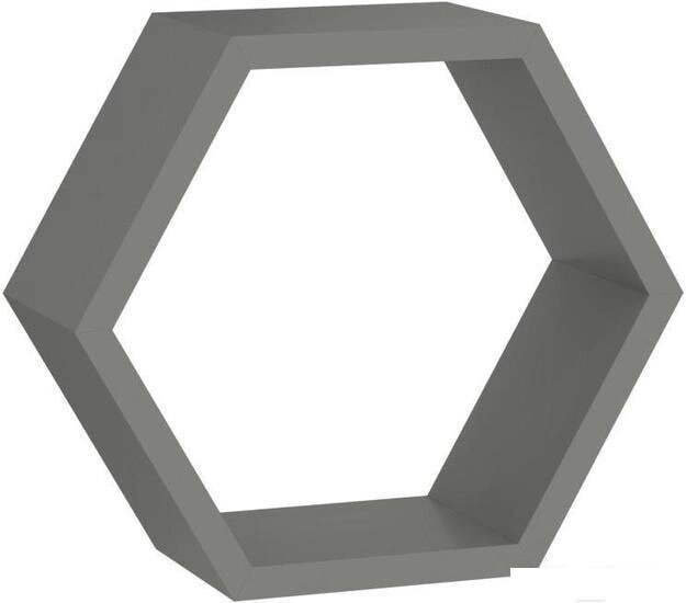 Полка DOMAX FHS 300 Hexagonal Shelf SZ / 67702 300x260x115x18 (серый) от компании Интернет-магазин marchenko - фото 1