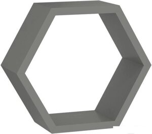 Полка DOMAX FHS 300 Hexagonal Shelf SZ / 67702 300x260x115x18 (серый)