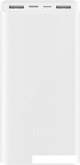 Портативное зарядное устройство Xiaomi Mi Power Bank 3 PLM18ZM USB-C 20000mAh (белый) от компании Интернет-магазин marchenko - фото 1