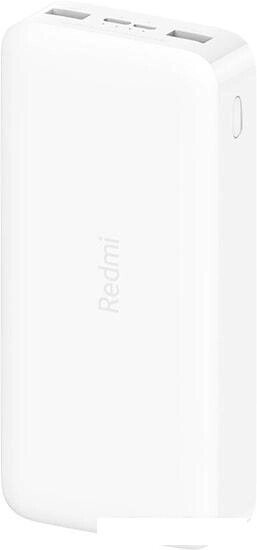 Портативное зарядное устройство Xiaomi Redmi Power Bank 20000mAh (белый) от компании Интернет-магазин marchenko - фото 1