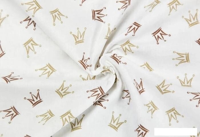 Постельное белье Amarobaby Короны принцессы AMARO-5202-KP (серый/белый) от компании Интернет-магазин marchenko - фото 1