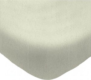 Постельное белье Luxsonia Махра на резинке 180x200 Мр0020-6 (молочный)