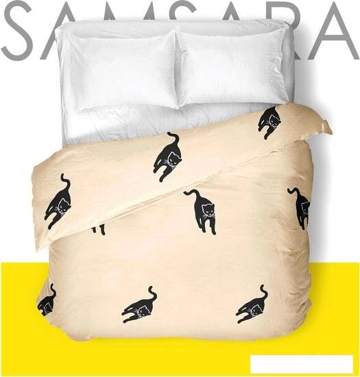 Постельное белье Samsara Cats 220По-1 215x220 (евро) от компании Интернет-магазин marchenko - фото 1