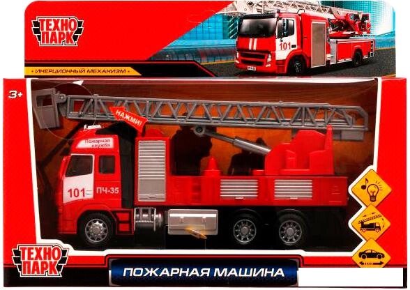 Пожарная машина Технопарк Автомобиль-вышка Пожарная машина 1903C054-R от компании Интернет-магазин marchenko - фото 1