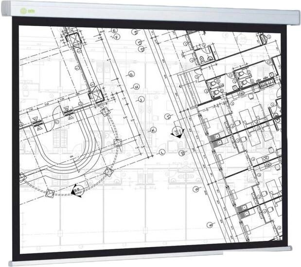 Проекционный экран CACTUS Wallscreen CS-PSW-124x221 от компании Интернет-магазин marchenko - фото 1