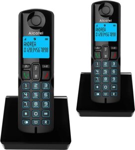 Радиотелефон Alcatel S250 DUO (черный)