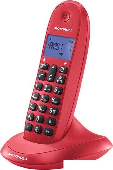 Радиотелефон Motorola C1001LB+ (красный) от компании Интернет-магазин marchenko - фото 1