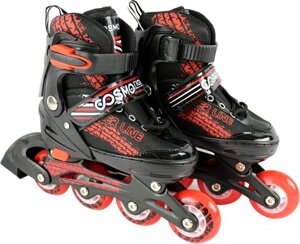 Роликовые коньки Cosmoride Skater (р. 31-34, черный/красный)