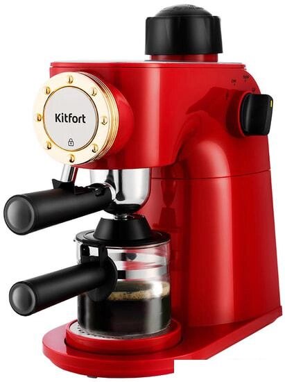 Рожковая бойлерная кофеварка Kitfort KT-756 от компании Интернет-магазин marchenko - фото 1