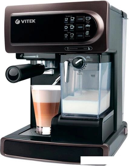 Рожковая кофеварка Vitek VT-1517 BN от компании Интернет-магазин marchenko - фото 1