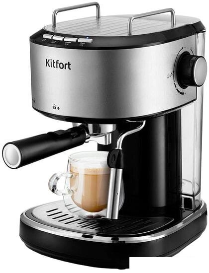 Рожковая помповая кофеварка Kitfort KT-754 от компании Интернет-магазин marchenko - фото 1
