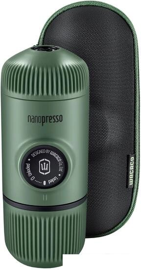 Ручная кофеварка WACACO Nanopresso Moss Green + Case от компании Интернет-магазин marchenko - фото 1