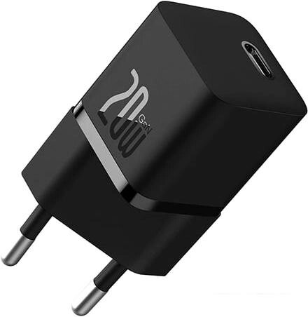 Сетевое зарядное Baseus GaN5 Fast Charger Mini 1C 20W CCGN050101 (черный) от компании Интернет-магазин marchenko - фото 1