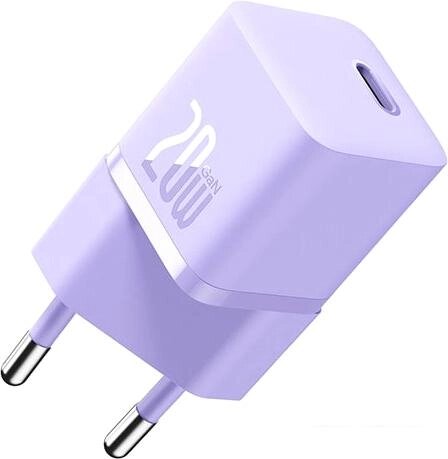 Сетевое зарядное Baseus GaN5 Fast Charger Mini 1C 20W CCGN050105 (сиреневый) от компании Интернет-магазин marchenko - фото 1