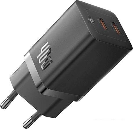 Сетевое зарядное Baseus GaN5 Pro Fast Charger C+C 40W CCGP180101 (черный) от компании Интернет-магазин marchenko - фото 1