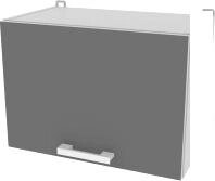 Шкаф навесной Интерлиния Компо ВШГ 50-360 (серебристый)