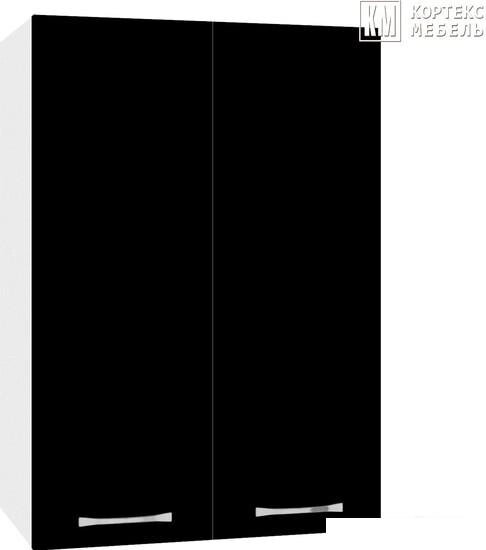 Шкаф навесной Кортекс-мебель Корнелия Лира ВШ50 (черный) от компании Интернет-магазин marchenko - фото 1