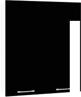 Шкаф навесной Кортекс-мебель Корнелия Лира ВШ60 (черный) от компании Интернет-магазин marchenko - фото 1
