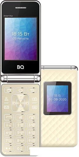 Смартфон BQ-Mobile BQ-2446 Dream Duo (бежевый) от компании Интернет-магазин marchenko - фото 1
