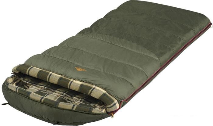 Спальный мешок AlexikA Tundra Plus XL 230 (левая молния, оливковый) от компании Интернет-магазин marchenko - фото 1