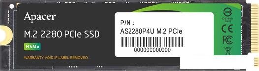 SSD Apacer AS2280P4U 1TB AP1TBAS2280P4U-1 от компании Интернет-магазин marchenko - фото 1