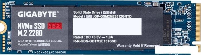 SSD Gigabyte NVMe 512GB GP-GSM2NE3512GNTD от компании Интернет-магазин marchenko - фото 1