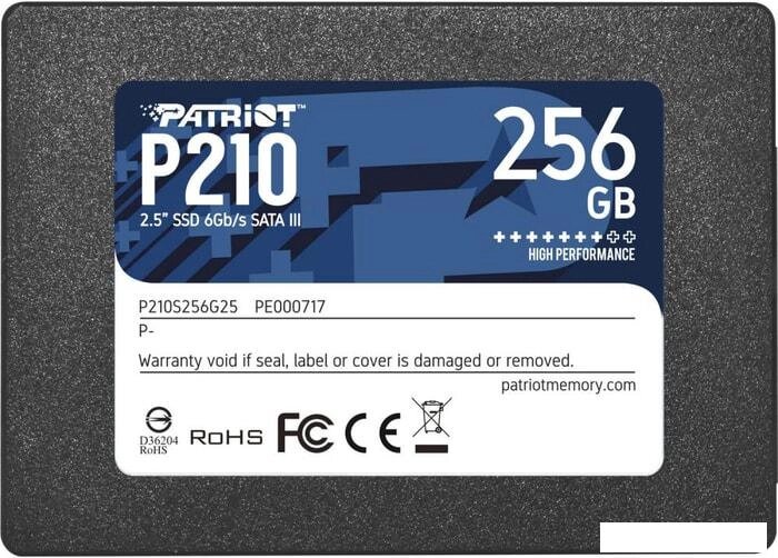 SSD Patriot P210 256GB P210S256G25 от компании Интернет-магазин marchenko - фото 1