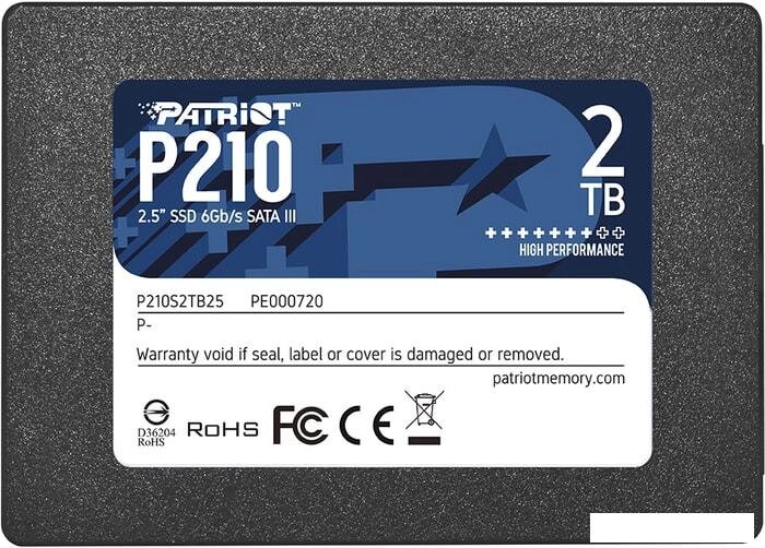 SSD Patriot P210 2TB P210S2TB25 от компании Интернет-магазин marchenko - фото 1