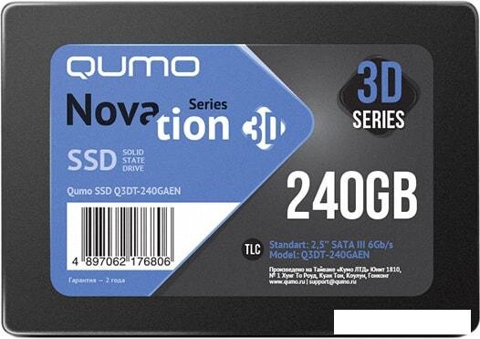 SSD QUMO Novation 3D 240GB Q3DT-240GAEN от компании Интернет-магазин marchenko - фото 1
