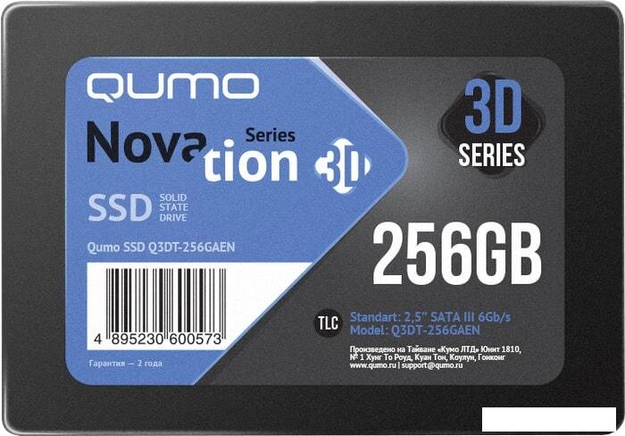 SSD QUMO Novation 3D 256GB Q3DT-256GAEN от компании Интернет-магазин marchenko - фото 1