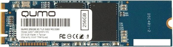 SSD QUMO Novation TLC 3D 256GB Q3DT-256GAEN-M2 от компании Интернет-магазин marchenko - фото 1