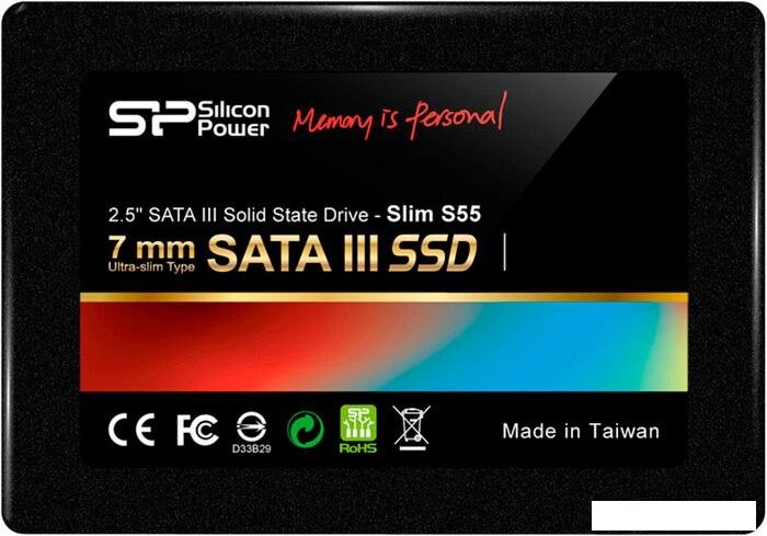SSD Silicon-Power Slim S55 120GB (SP120GBSS3S55S25) от компании Интернет-магазин marchenko - фото 1