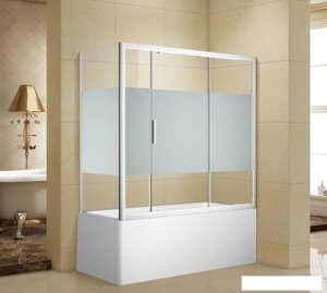 Стеклянная шторка для ванны Aquanet Practic AE10-B-160H150U-CP (прозрачное стекло)