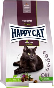 Сухой корм для кошек Happy Cat Sterilised Weide-Lamm Пастбищный ягненок 4 кг