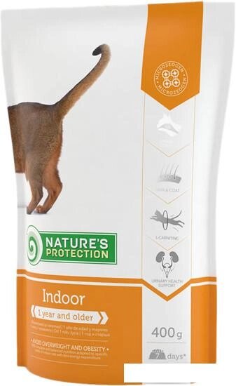 Сухой корм для кошек Nature's Protection Indoor 0.4 кг от компании Интернет-магазин marchenko - фото 1