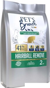 Сухой корм для кошек Pet's Brunch Adult Hairball Remove 2 кг