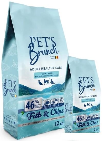 Сухой корм для кошек Pet's Brunch для взрослых кошек и котов, имеющих доступ на улицу (2 кг) от компании Интернет-магазин marchenko - фото 1