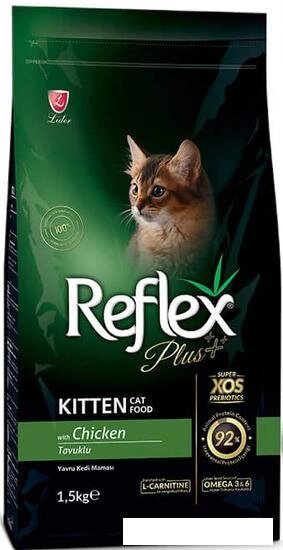 Сухой корм для кошек Reflex Plus Kitten Food with Chicken 1.5 кг от компании Интернет-магазин marchenko - фото 1