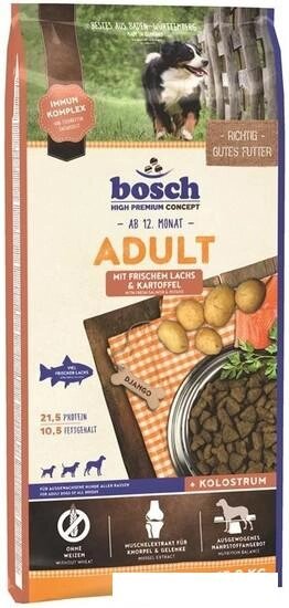 Сухой корм для собак Bosch Adult Salmon & Potato (Лосось с Картофелем) 15 кг от компании Интернет-магазин marchenko - фото 1