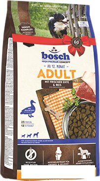 Сухой корм для собак Bosch HPC Adult Duck & Rice (Утка с Рисом) 1 кг от компании Интернет-магазин marchenko - фото 1