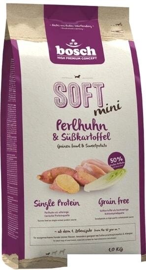 Сухой корм для собак Bosch Soft Mini Guinea Fowl & Sweetpotato 2.5 кг от компании Интернет-магазин marchenko - фото 1