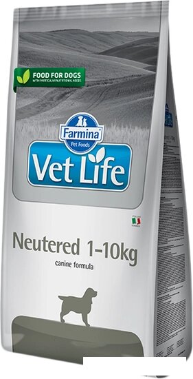 Сухой корм для собак Farmina Vet Life Neutered 1-10kg Dog (для кастрированных или стерилизованных собак весом 1-10 кг) от компании Интернет-магазин marchenko - фото 1