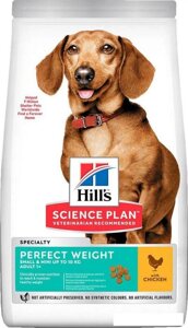 Сухой корм для собак Hill's Science Plan Adult Perfect Weight Small&Mini с курицей 1.5 кг