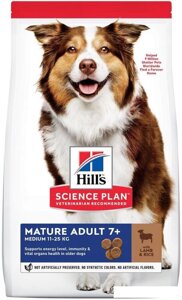 Сухой корм для собак Hill's Science Plan Medium Mature Adult 7+ Lamb & Rice 2.5 кг